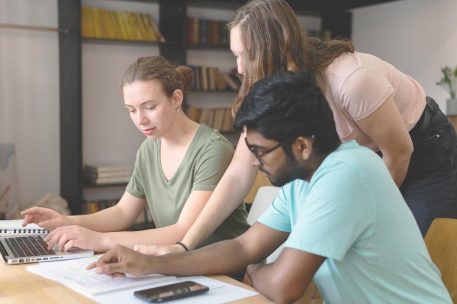 Financial planning workspace with budget documents